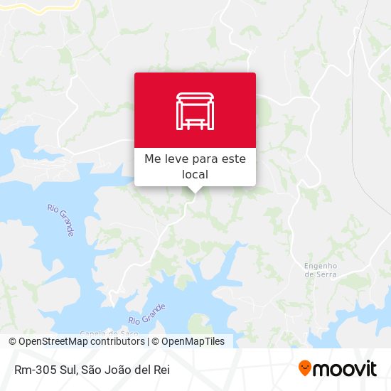 Rm-305 Sul mapa