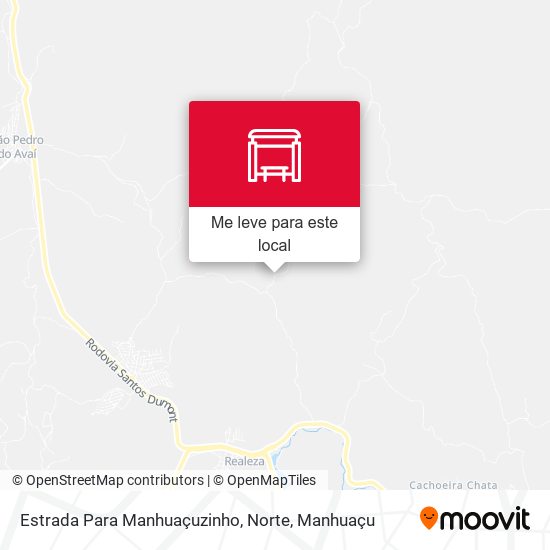 Estrada Para Manhuaçuzinho, Norte mapa