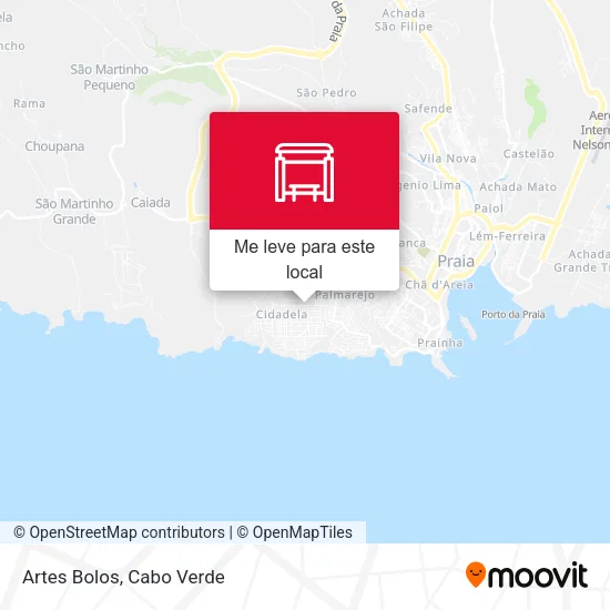 Artes Bolos mapa