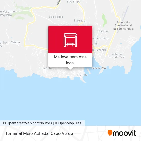 Terminal Meio Achada mapa