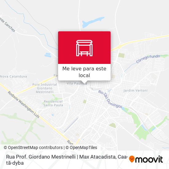 Rua Prof. Giordano Mestrinelli | Max Atacadista mapa