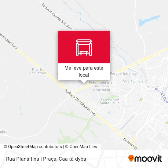 Rua Planaltina | Praça mapa