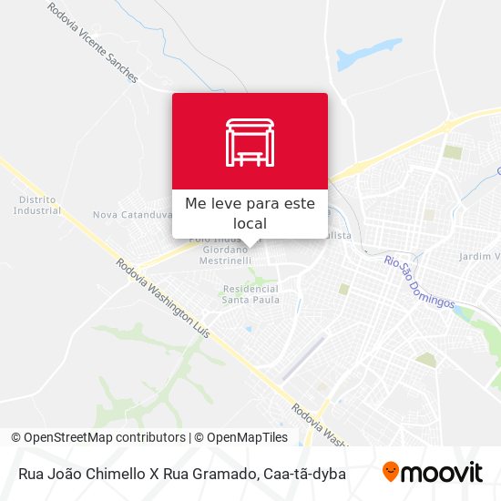 Rua João Chimello X Rua Gramado mapa