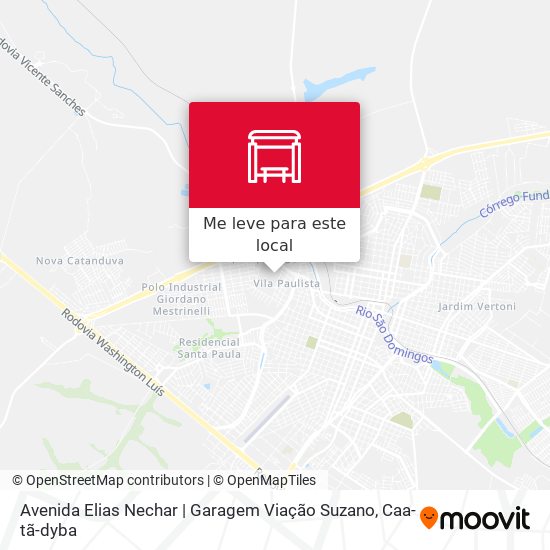 Avenida Elias Nechar | Garagem Viação Suzano mapa