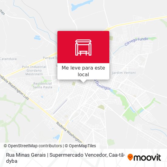 Rua Minas Gerais | Supermercado Vencedor mapa