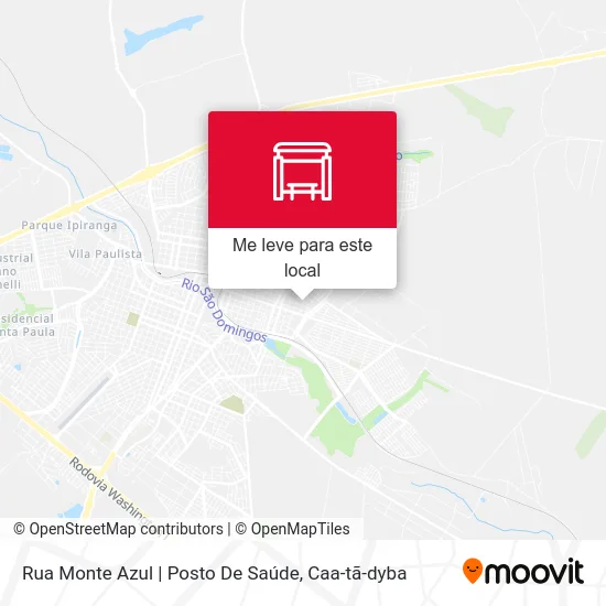 Rua Monte Azul | Posto De Saúde mapa