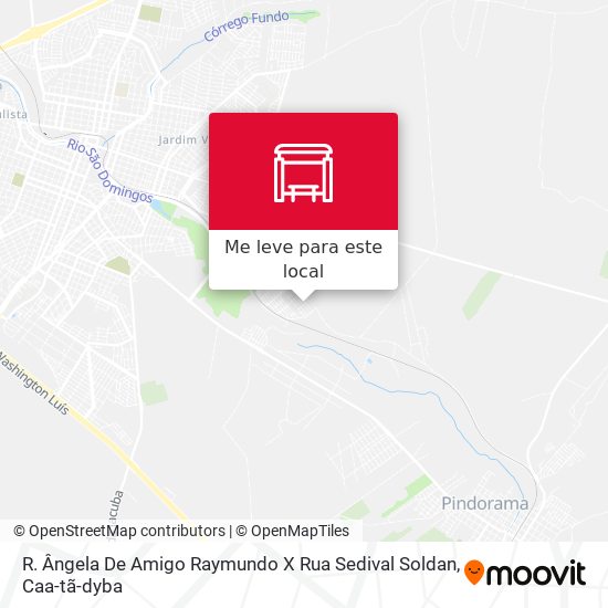 R. Ângela De Amigo Raymundo X Rua Sedival Soldan mapa