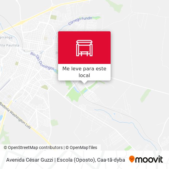 Avenida César Guzzi | Escola (Oposto) mapa