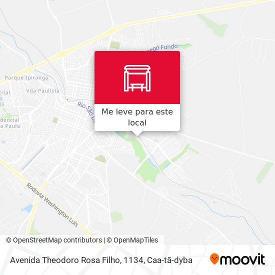 Avenida Theodoro Rosa Filho, 1134 mapa