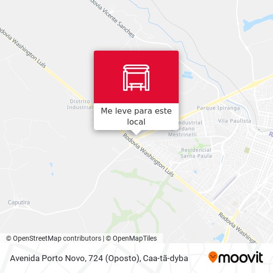Avenida Porto Novo, 724 (Oposto) mapa