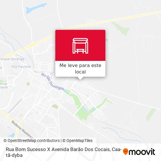 Rua Bom Sucesso X Avenida Barão Dos Cocais mapa