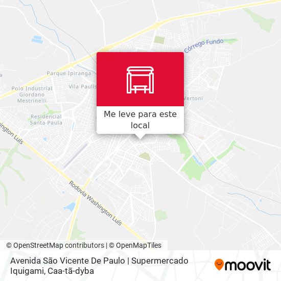 Avenida São Vicente De Paulo | Supermercado Iquigami mapa