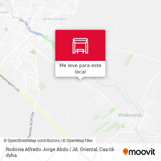 Rodovia Alfredo Jorge Abdo | Jd. Oriental mapa