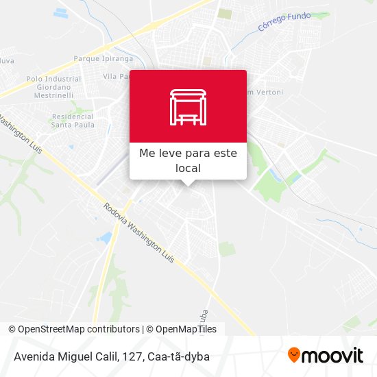 Avenida Miguel Calil, 127 mapa
