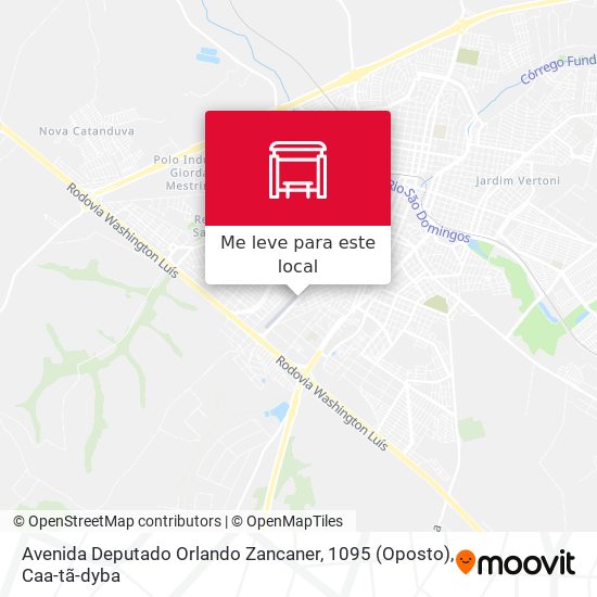 Avenida Deputado Orlando Zancaner, 1095 (Oposto) mapa