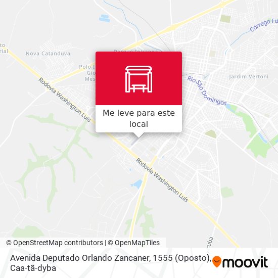 Avenida Deputado Orlando Zancaner, 1555 (Oposto) mapa