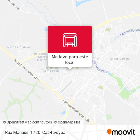 Rua Manaus, 1720 mapa