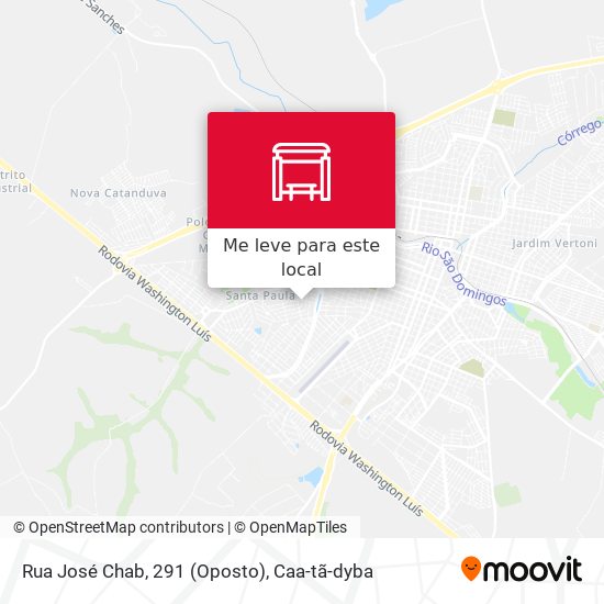 Rua José Chab, 291 (Oposto) mapa