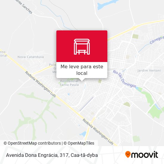 Avenida Dona Engrácia, 317 mapa