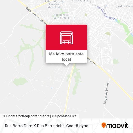 Rua Barro Duro X Rua Barreirinha mapa