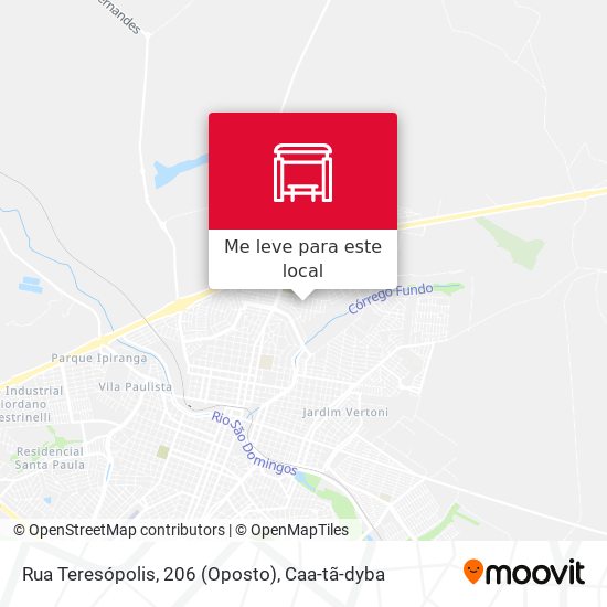 Rua Teresópolis, 206 (Oposto) mapa