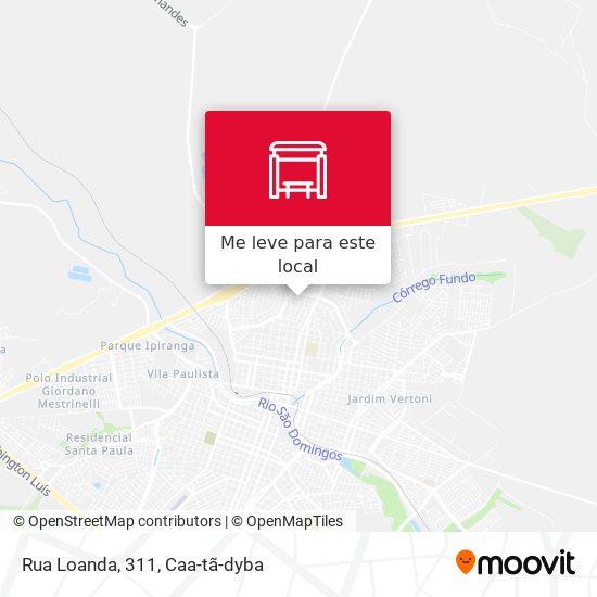 Rua Loanda, 311 mapa