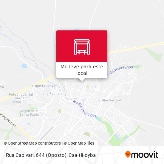 Rua Capivari, 644 (Oposto) mapa