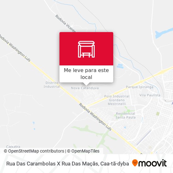 Rua Das Carambolas X Rua Das Maçãs mapa