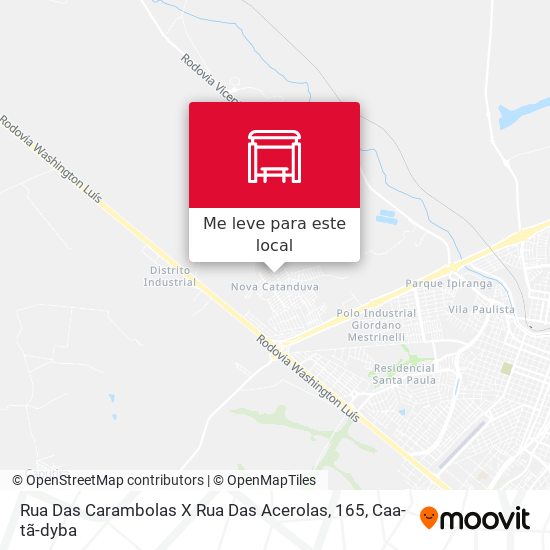 Rua Das Carambolas X Rua Das Acerolas, 165 mapa