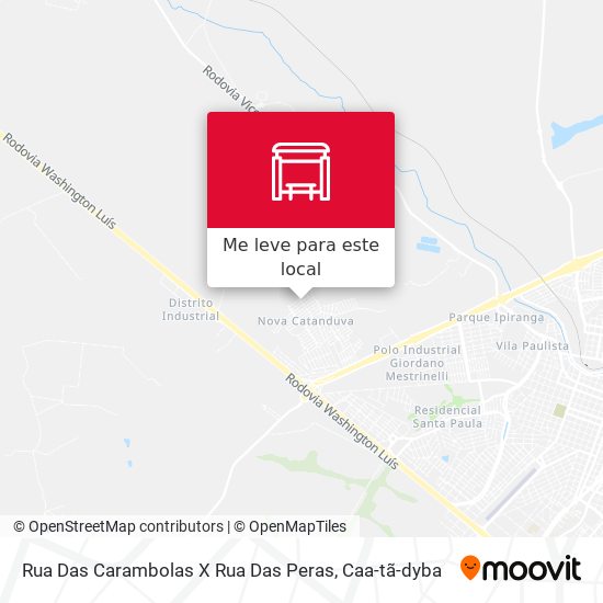 Rua Das Carambolas X Rua Das Peras mapa