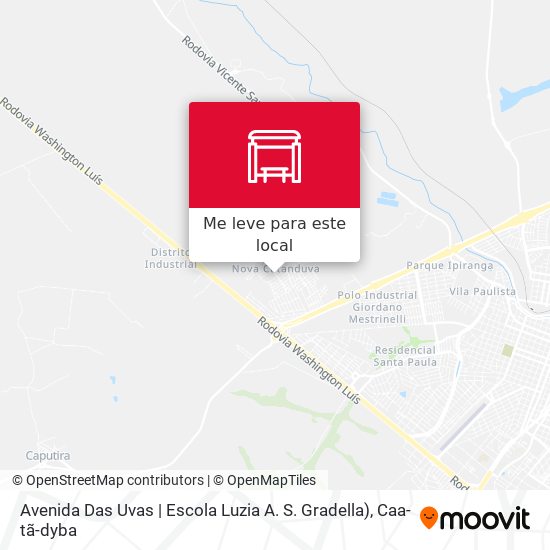 Avenida Das Uvas | Escola Luzia A. S. Gradella) mapa