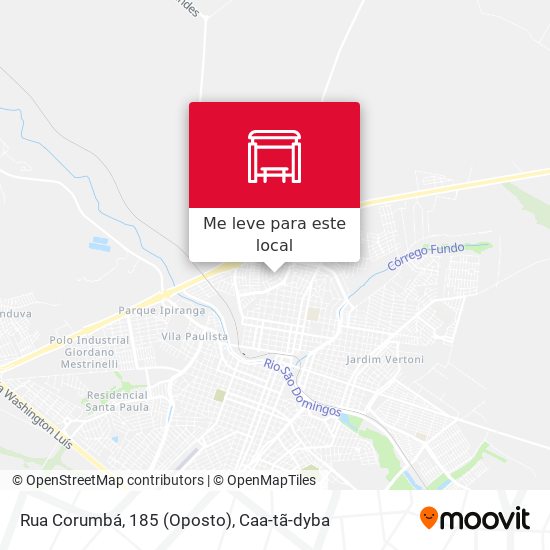 Rua Corumbá, 185 (Oposto) mapa