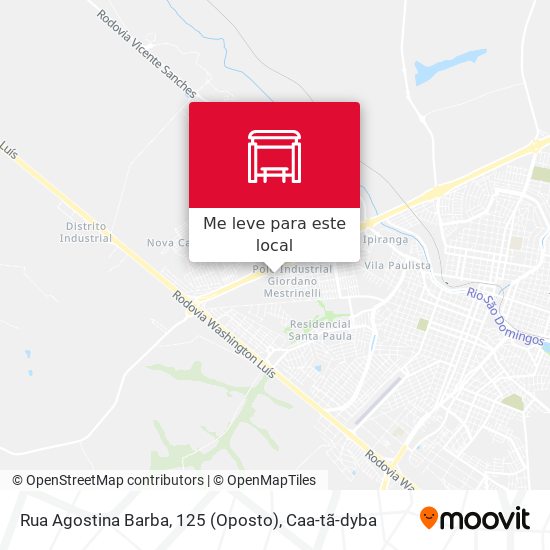 Rua Agostina Barba, 125 (Oposto) mapa