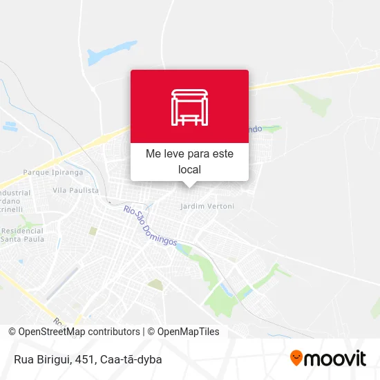 Rua Birigui, 451 mapa