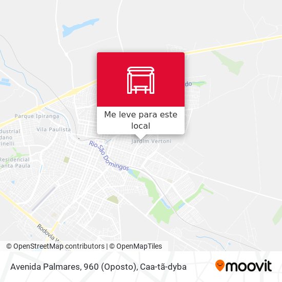 Avenida Palmares, 960 (Oposto) mapa
