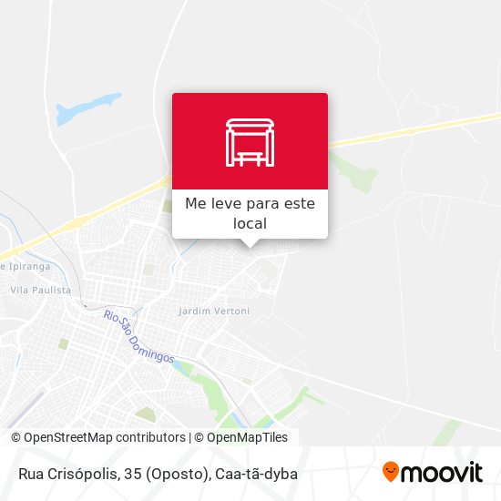 Rua Crisópolis, 35 (Oposto) mapa