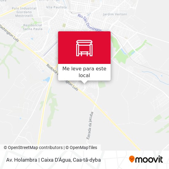 Av. Holambra | Caixa D'Água mapa