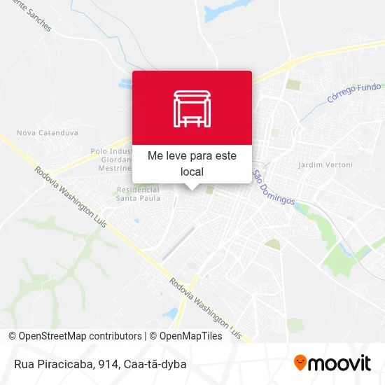Rua Piracicaba, 914 mapa