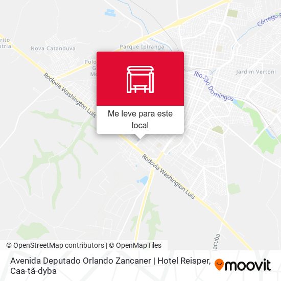 Avenida Deputado Orlando Zancaner | Hotel Reisper mapa