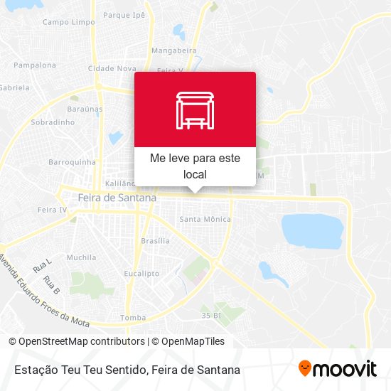 Estação Teu Teu Sentido mapa