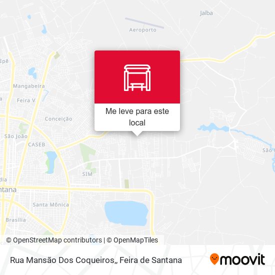 Rua Mansão Dos Coqueiros, mapa