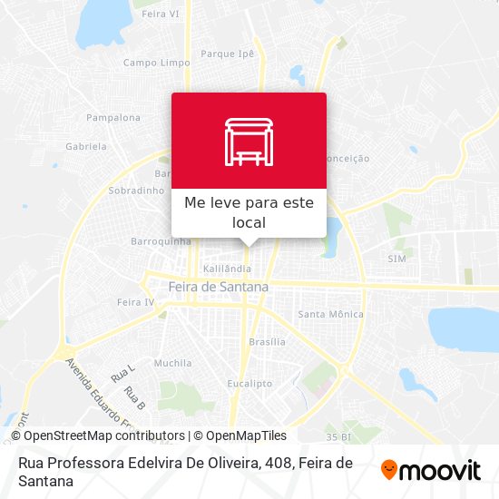 Rua Professora Edelvira De Oliveira, 408 mapa
