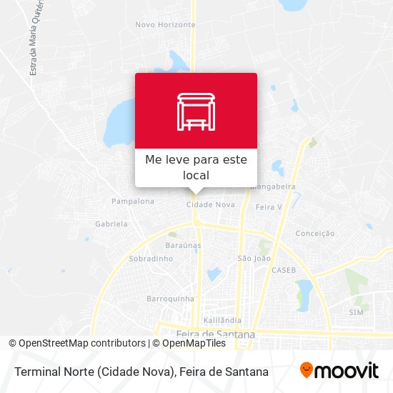 Terminal Norte (Cidade Nova) mapa