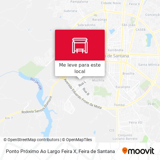 Ponto Próximo Ao Largo Feira X mapa