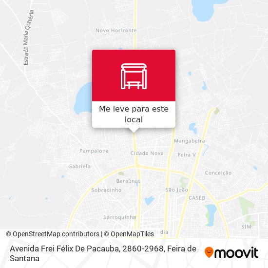 Avenida Frei Félix De Pacauba, 2860-2968 mapa