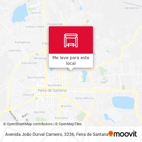 Avenida João Durval Carneiro, 3236 mapa