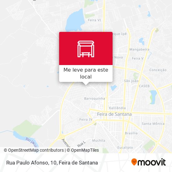 Rua Paulo Afonso, 10 mapa