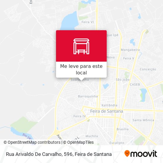 Rua Arivaldo De Carvalho, 596 mapa
