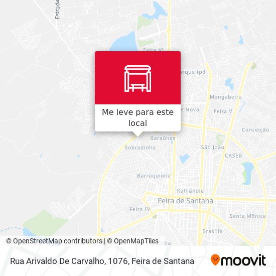 Rua Arivaldo De Carvalho, 1076 mapa