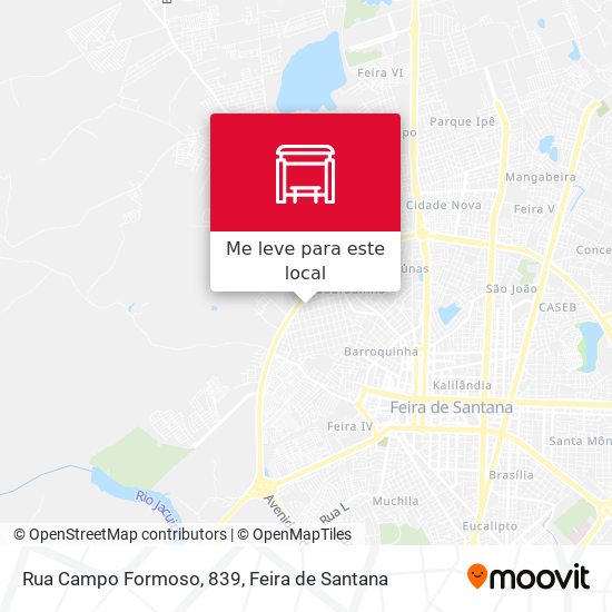 Rua Campo Formoso, 839 mapa